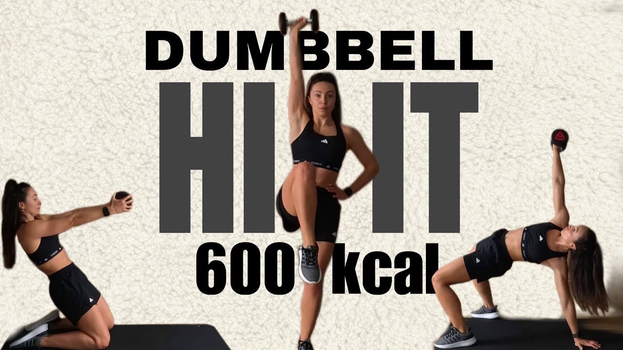 50 MIN DUMBBELL HIIT 🔥 600 Calorie Full Body Burn 