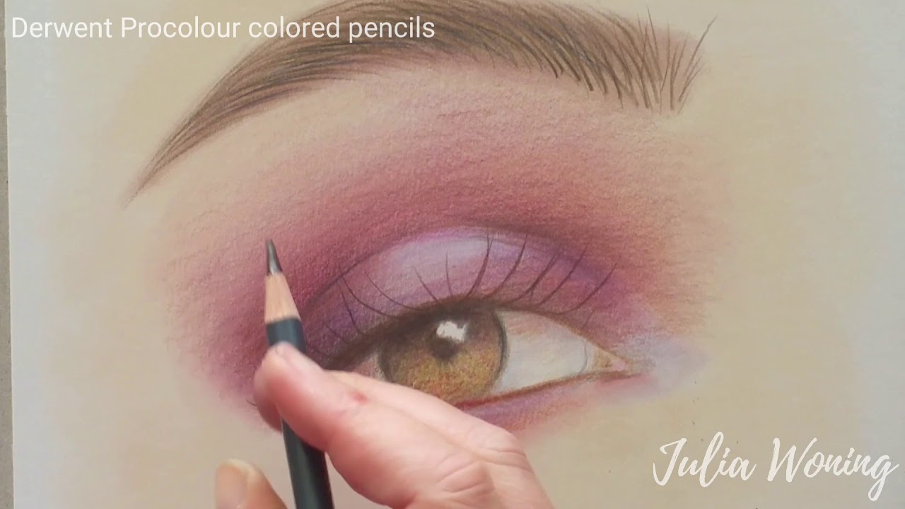 Drawing, Coloring an eye with Procolour