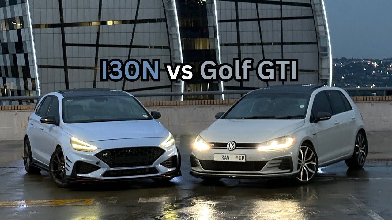 Hyundai I30N Vs VW Golf GTI | causing chaos in the streets of Johannesburg |