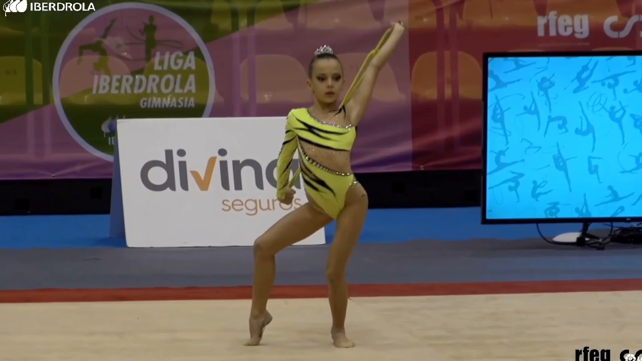 🥈Isabel Carreño prebenjamín cuerda- Rítmica Ros (CLM)