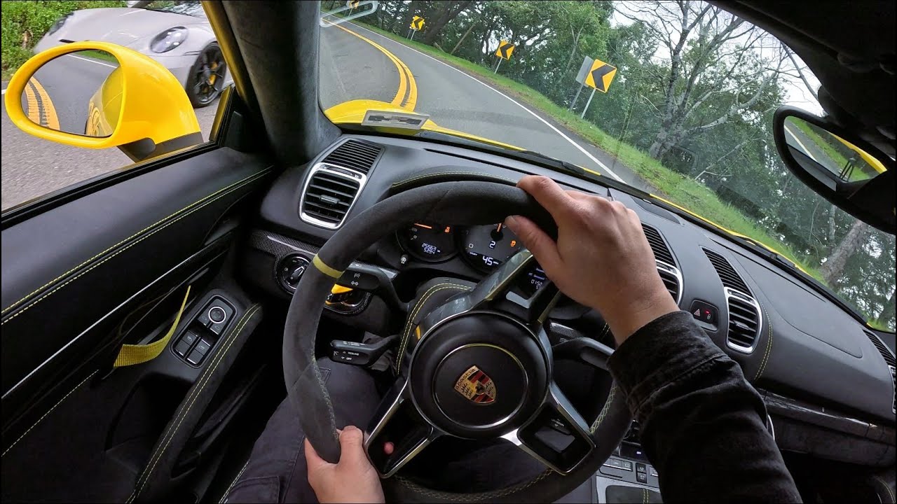 POV Porsche 981 GT4 on some twisties