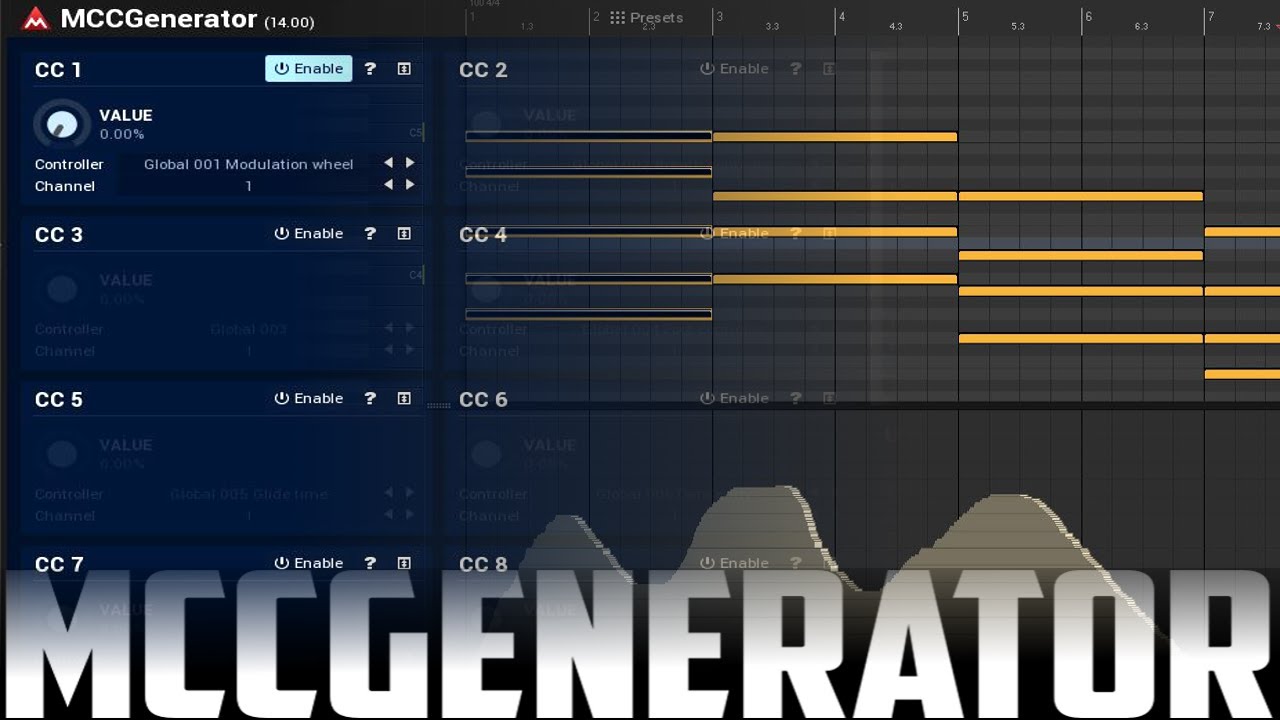 MCCGenerator - Free Midi CC Generator