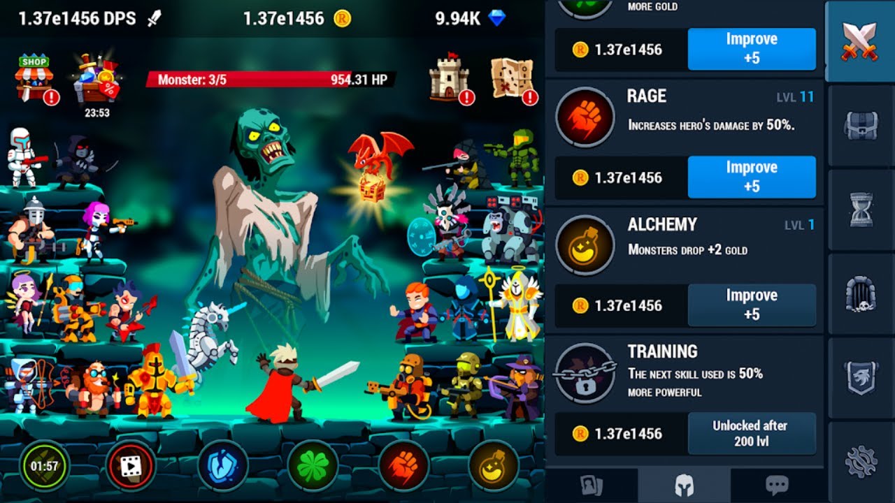 Monsters Crush Clicker Game | Gameplay Android & Apk