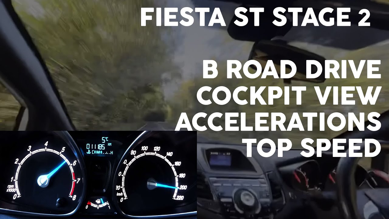 Fiesta ST Stage 2 | B ROAD | 0-60 | TOP SPEED
