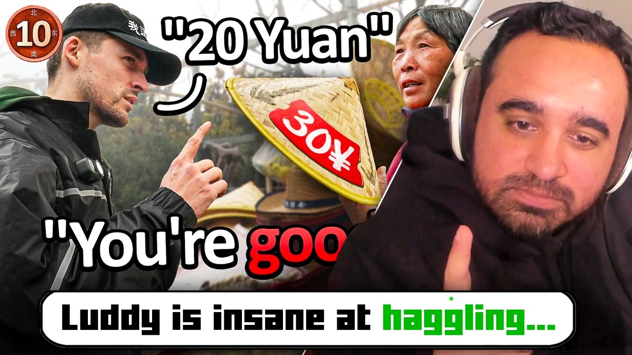 Сквикс комментирует 10-й день проекта Tip to Tip China... (белый парень торгуется на безупречном ...