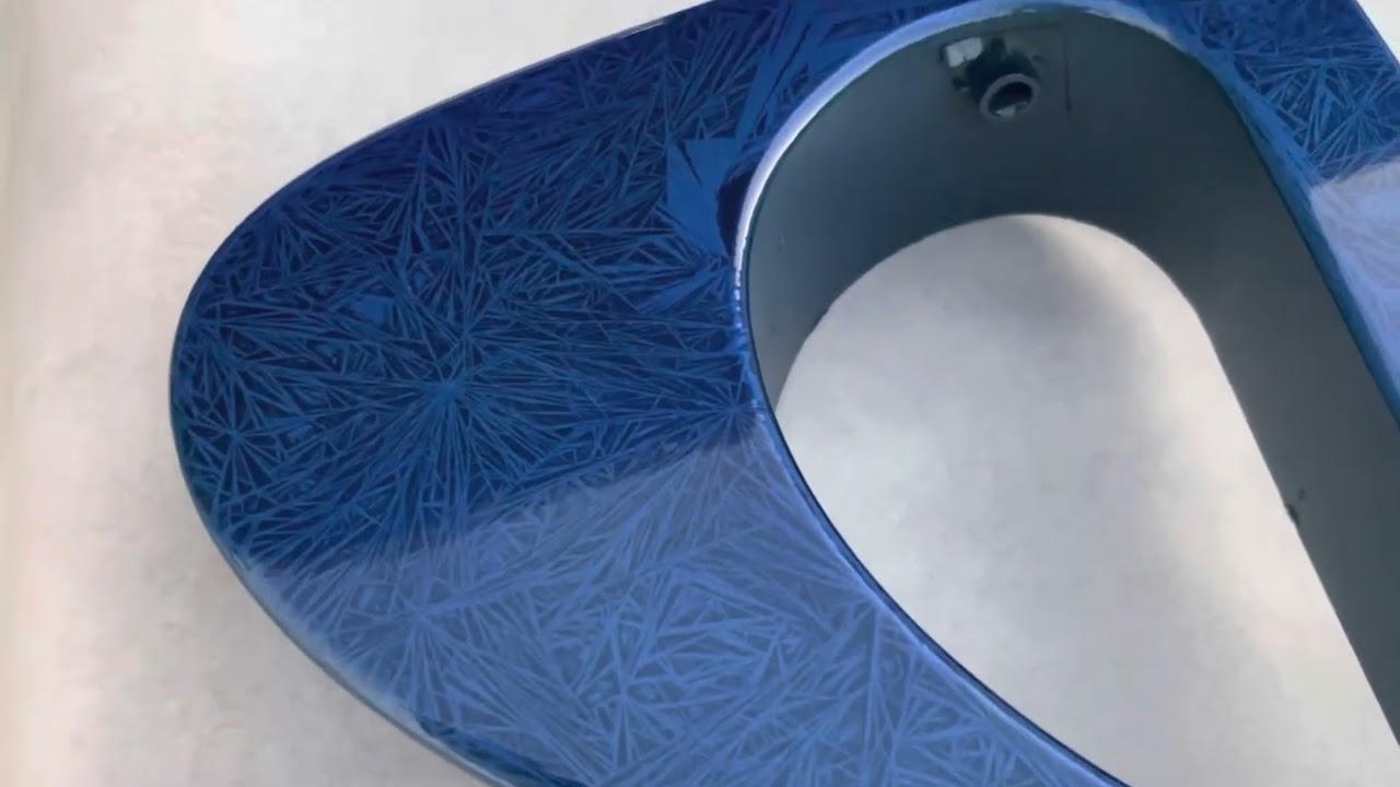 Efecto cristal azul cobalt
