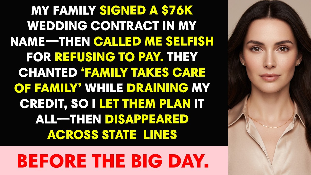 My Family Signed a $76K Wedding Contract in My Name—Then Called Me Selfish for Refusing to Pay.