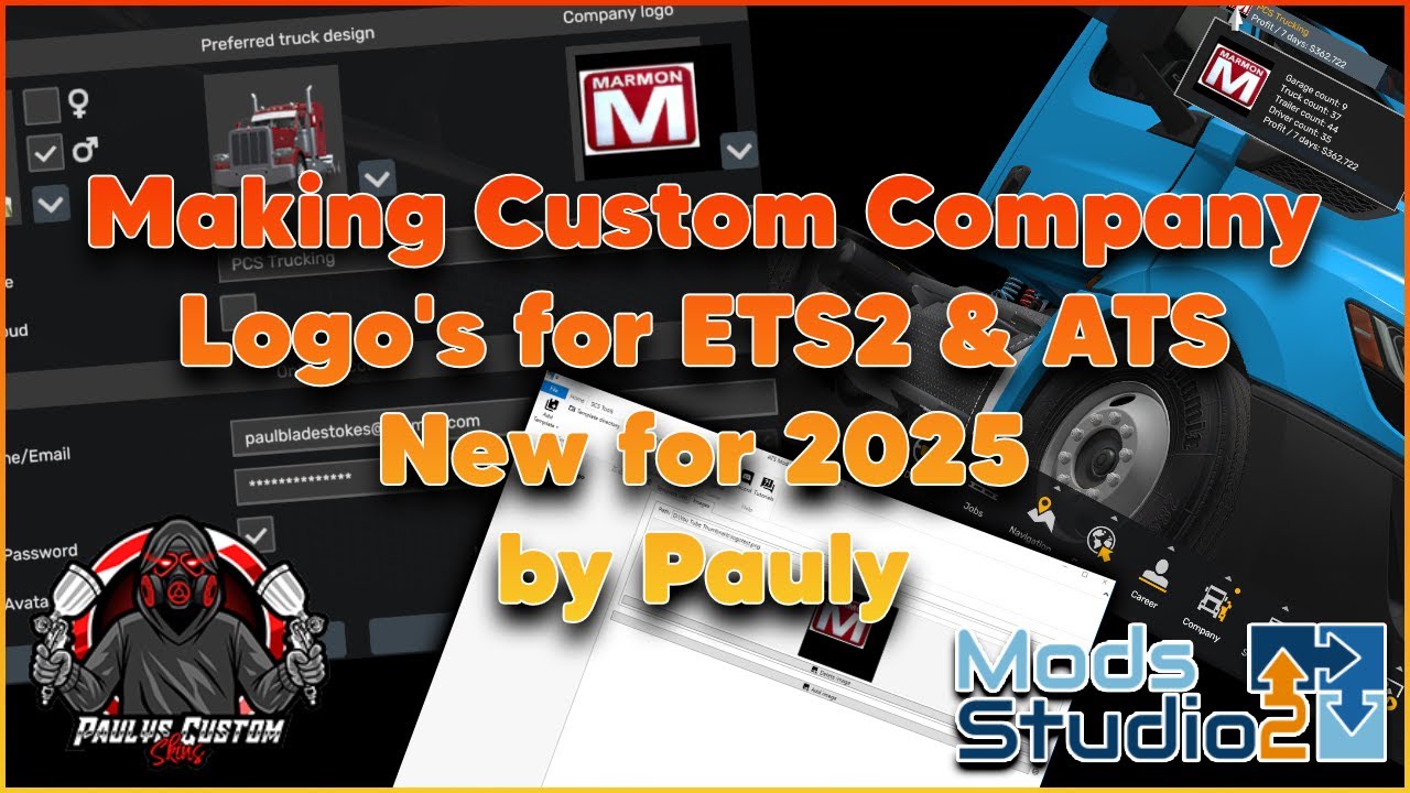 Создание фирменных логотипов для ETS2 и ATS