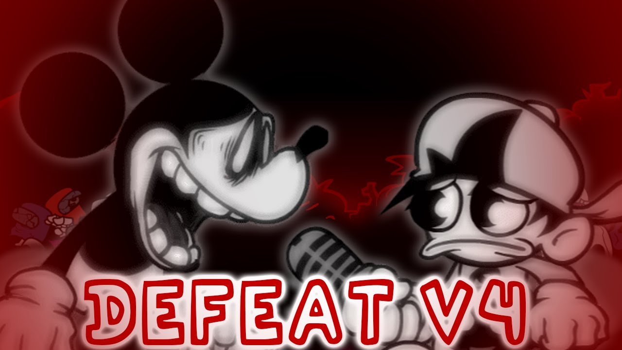 New Defeat! | Defeat V4 But WI Mouse And BF Sings It! || Friday Night Funkin!