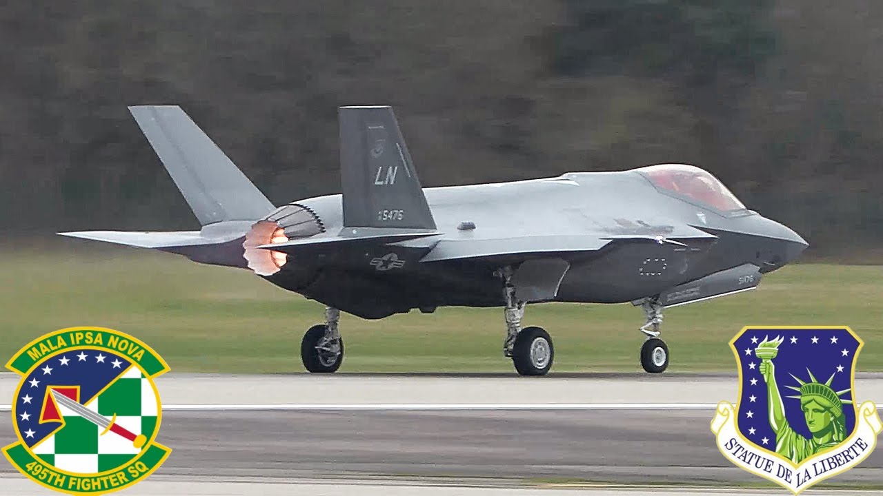The awesome F-35 Lightning II, RAF Lakenheath, England [4K]
