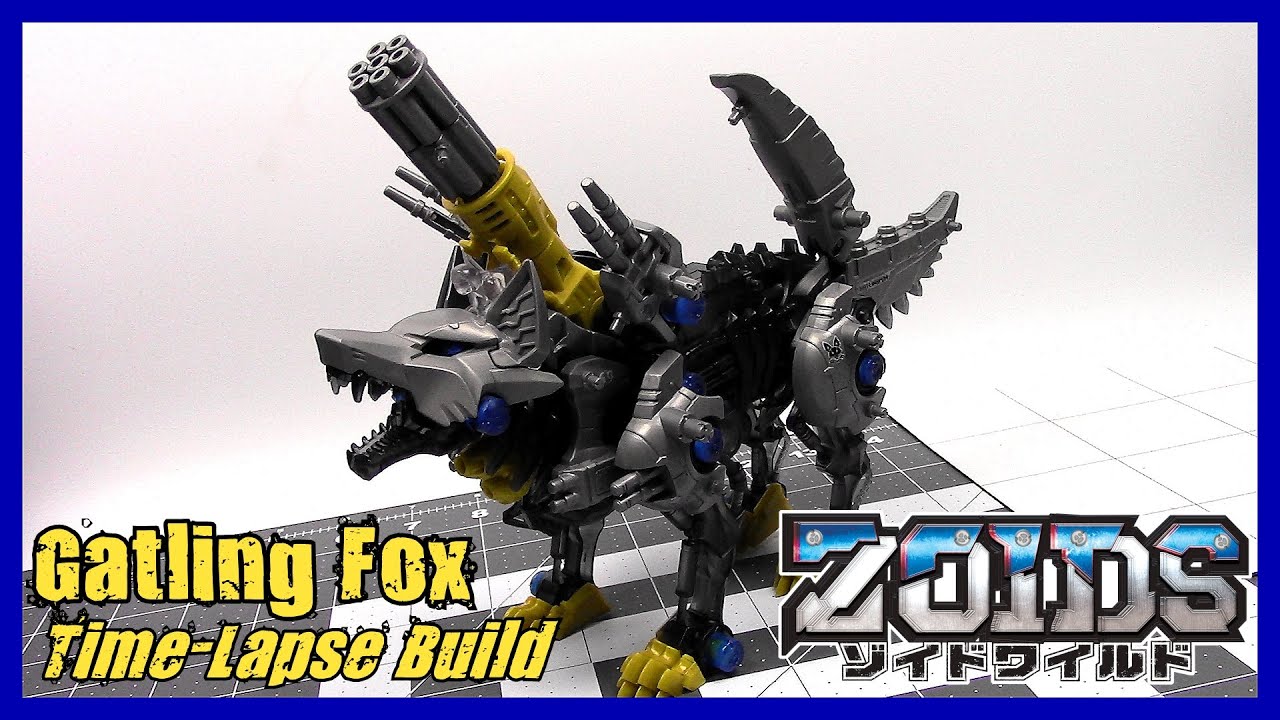 (Read description) GATLING FOX Time-Lapse Build | Zoids Wild
