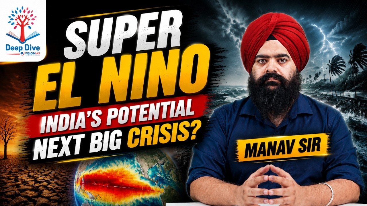Is Super EL Nino India's Potential Next Big Crisis? UPSC GS Paper 1 & 3 |