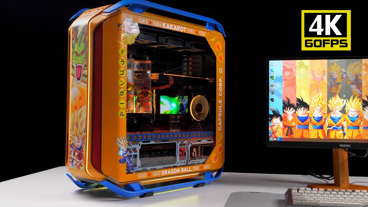 「BRO」The Ultimate Dragon Ball Gaming PC – 4K 60FPS Beast Build!.酷冷至尊C700M 龙珠左手.#pcbuild #asmr