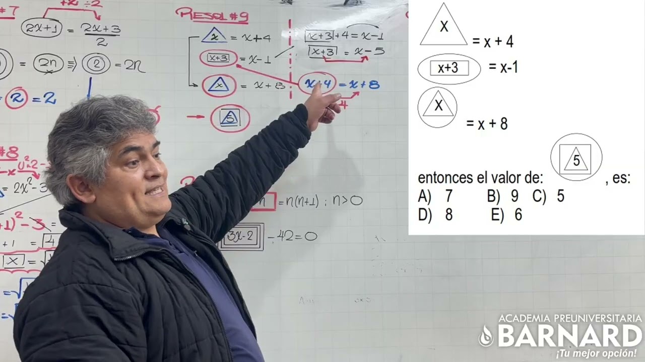 Razonamiento matemático: Operadores matemáticos - Ejercicios nivel Preuniversitario