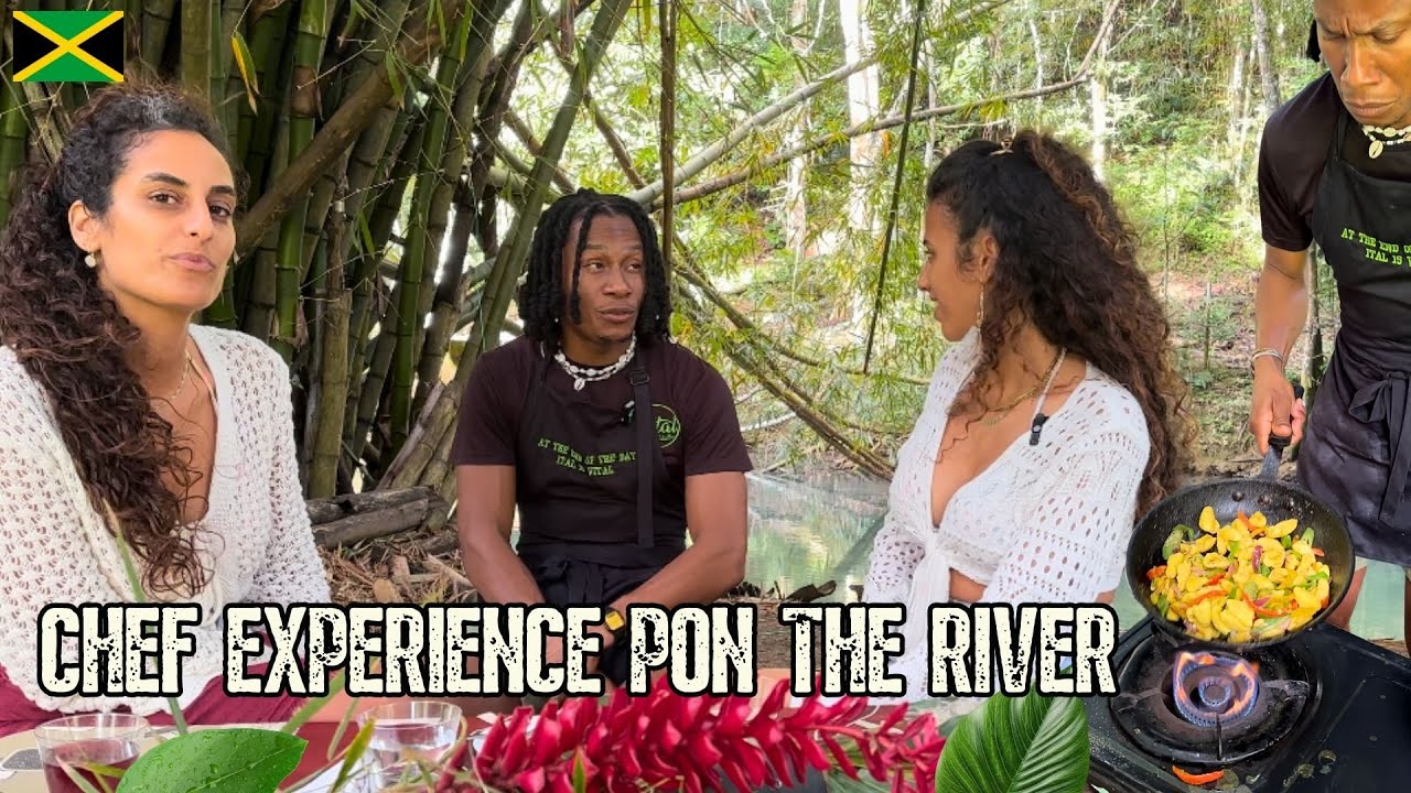 Rasta Chef Cooks Ital Food for Us – Cooking pon the River in Jamaica! 🇯🇲