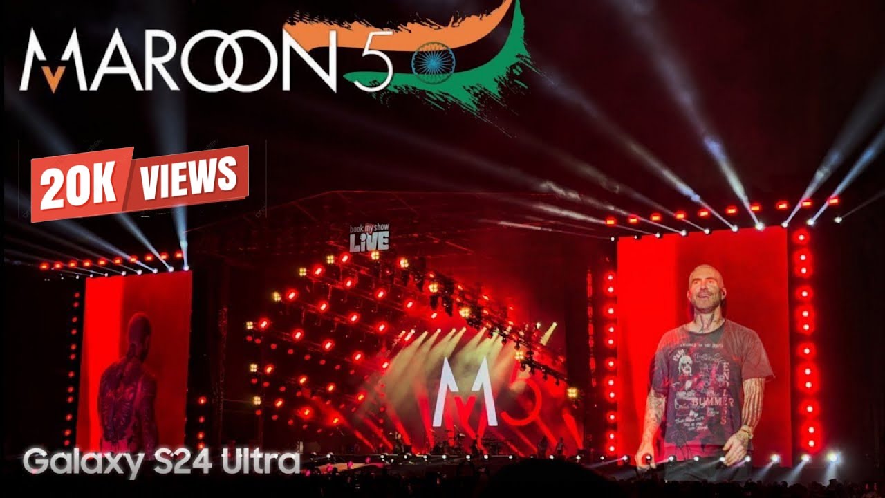 Maroon 5 - India 24 Full Live concert. First time ever in India. @SamsungIndia @Maroon5