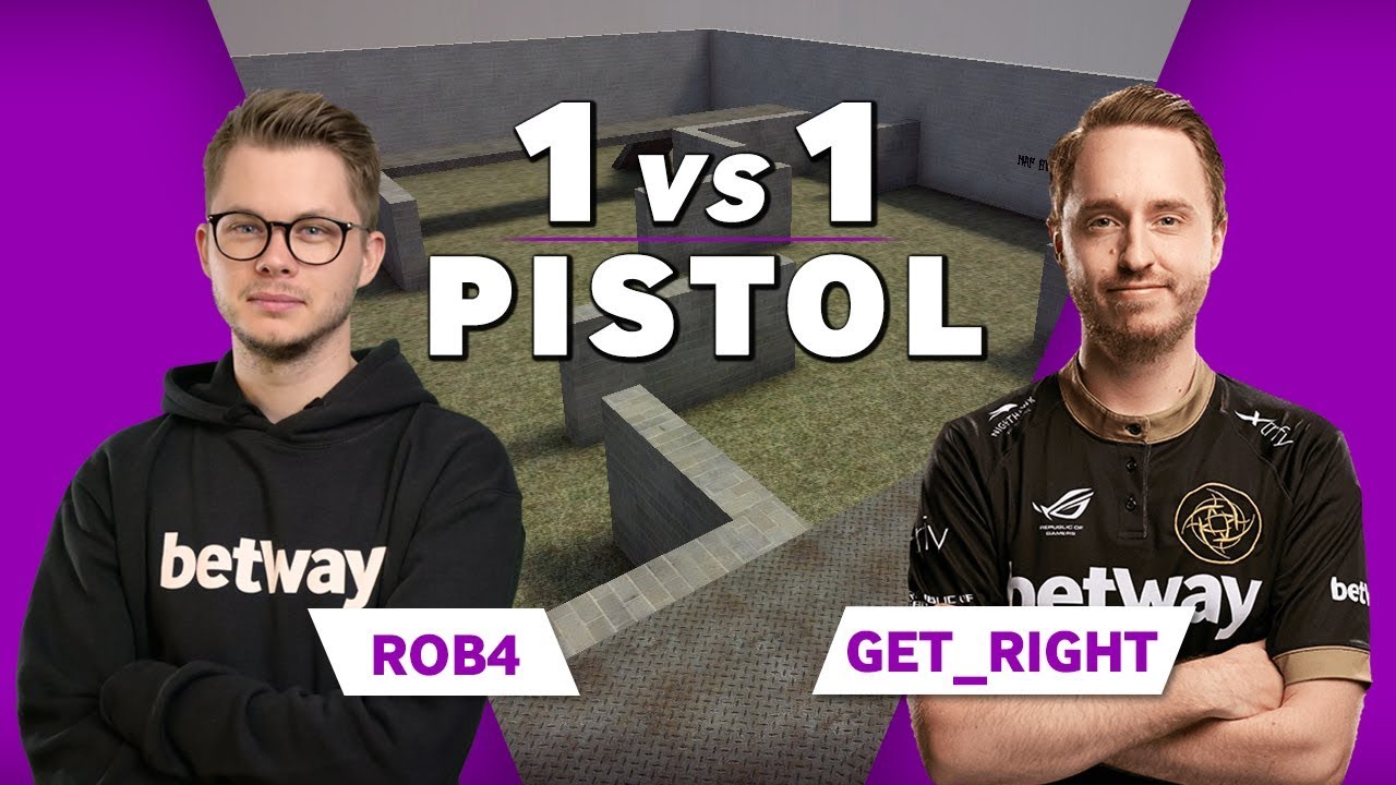NiP GeT_RiGhT vs Betway Rob4 | CSGO 1vs1 Pistol