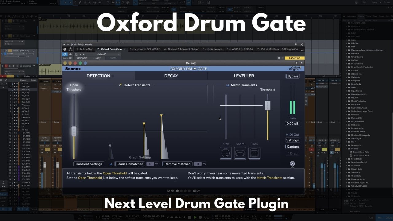 Oxford Drum Gate from Sonnox | Next Level Drum Gate Plugin | Hear It In Action