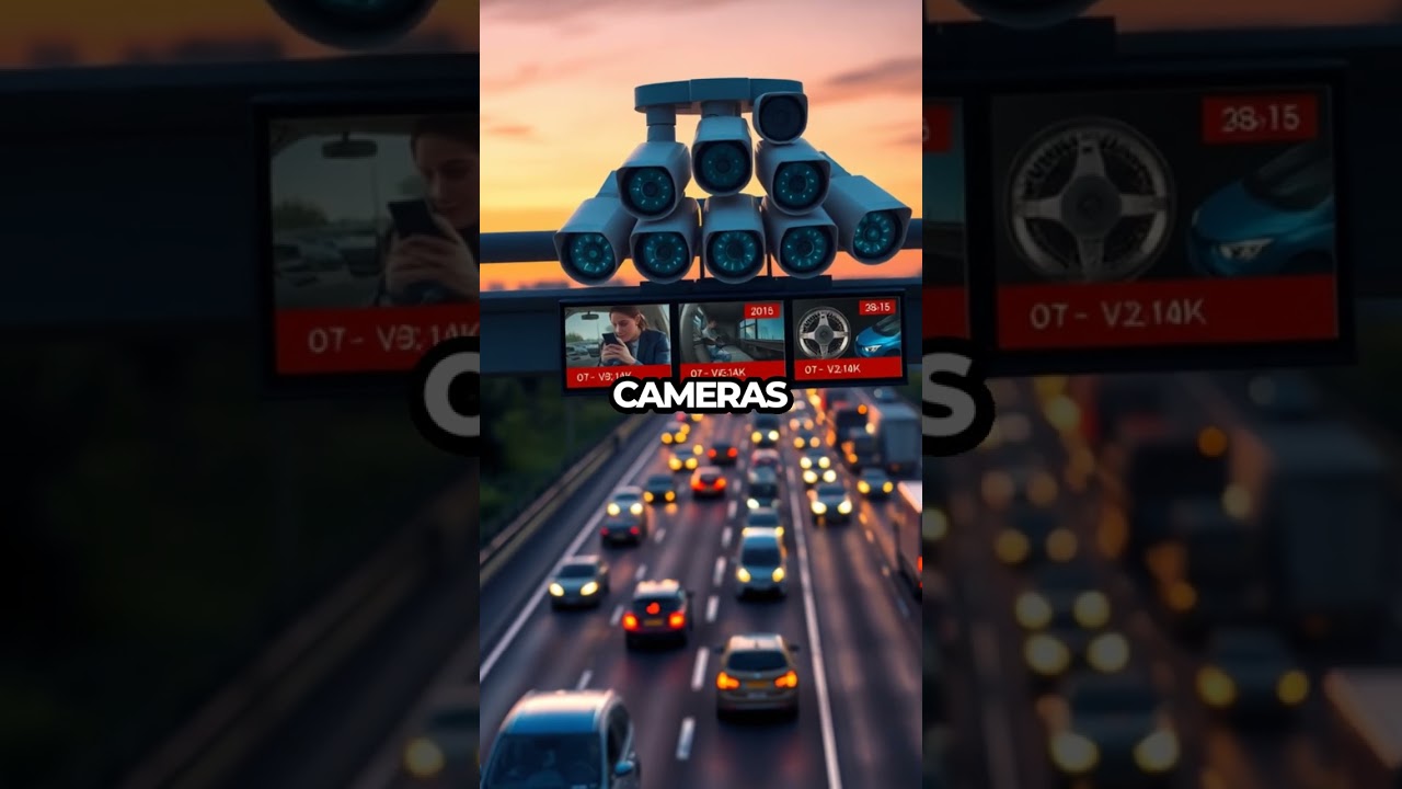 AI Cameras Catching UK Drivers Texting & No Seatbelt Live! 🚗📱