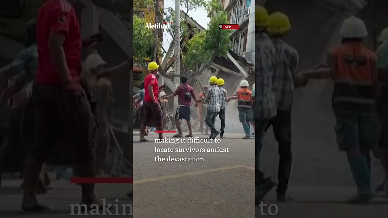 Aftershocks halt rescue work in #Mandalay