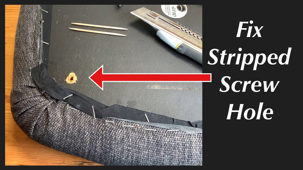 How to Fix a Stripped Screw Hole Using Toothpicks! #diy #howto #furniture  #repair #foryou