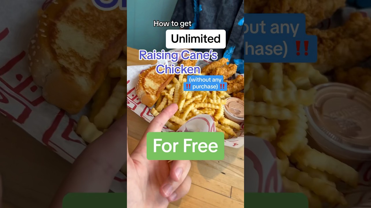 How to get Unlimited Free Raising Canes (Without Purchase)