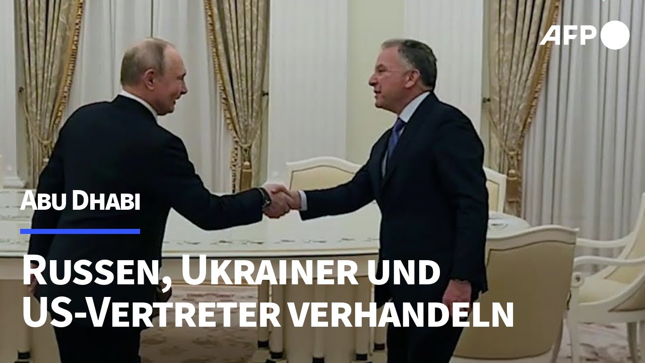 Ukraine-Krieg: Russen, Ukrainer und US-Vertreter in Abu Dhabi | AFP