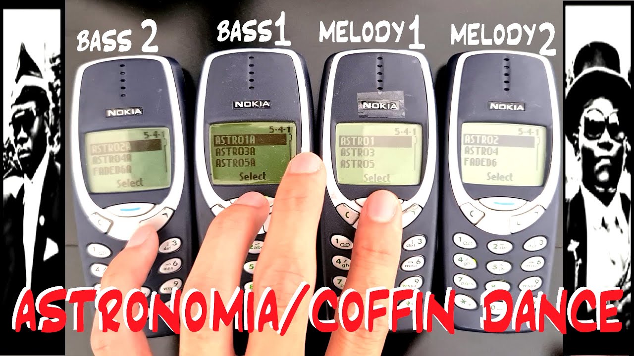 Play Astronomia / Coffin Dance with 4 Nokia 3310