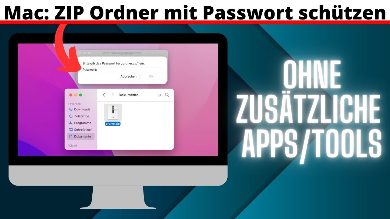 Mac: ZIP Ordner mit Passwort schützen 🔐 so gehts!