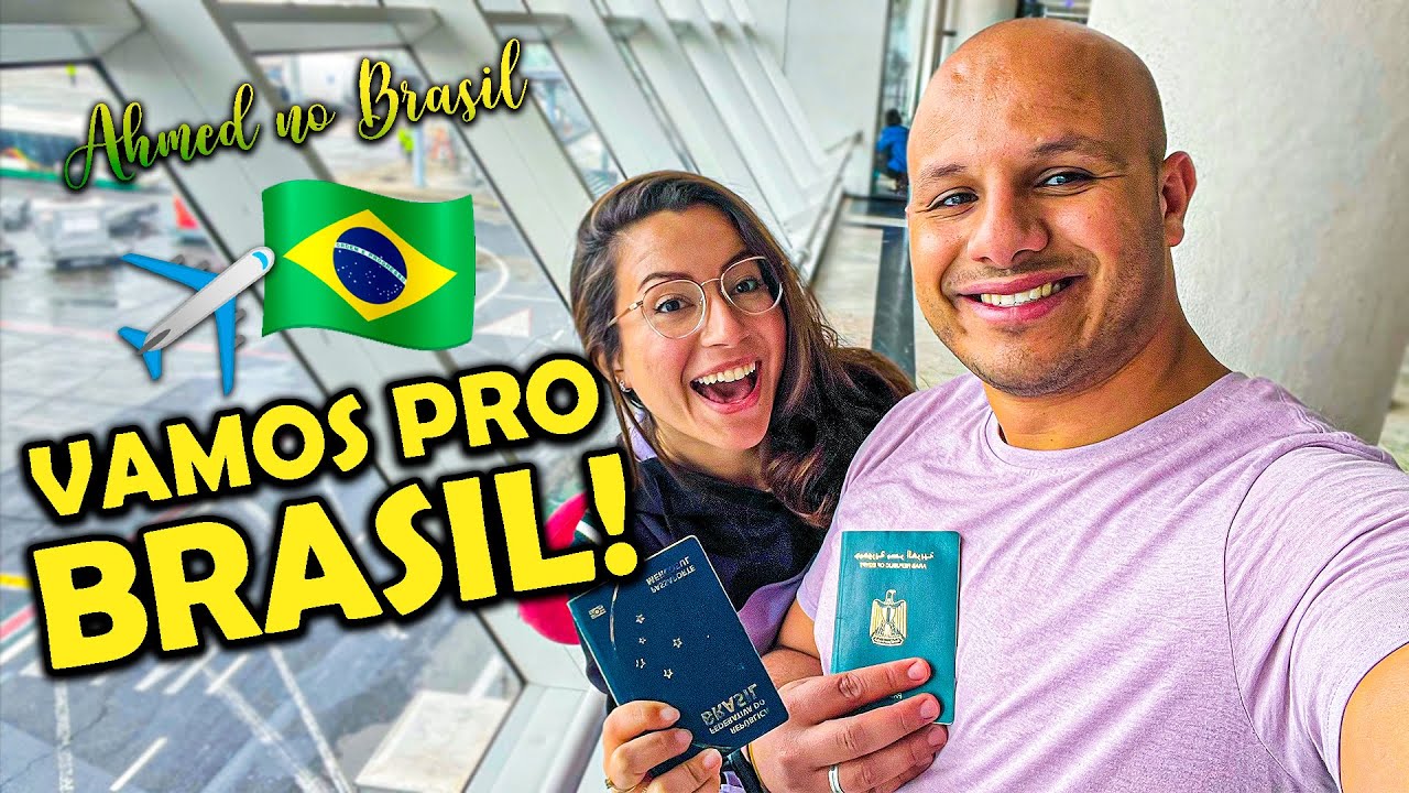 VAMOS PRO BRASIL JUNTOS PELA PRIMEIRA VEZ! AHMED NO BRASIL 🇧🇷 | Brasileira no Egito