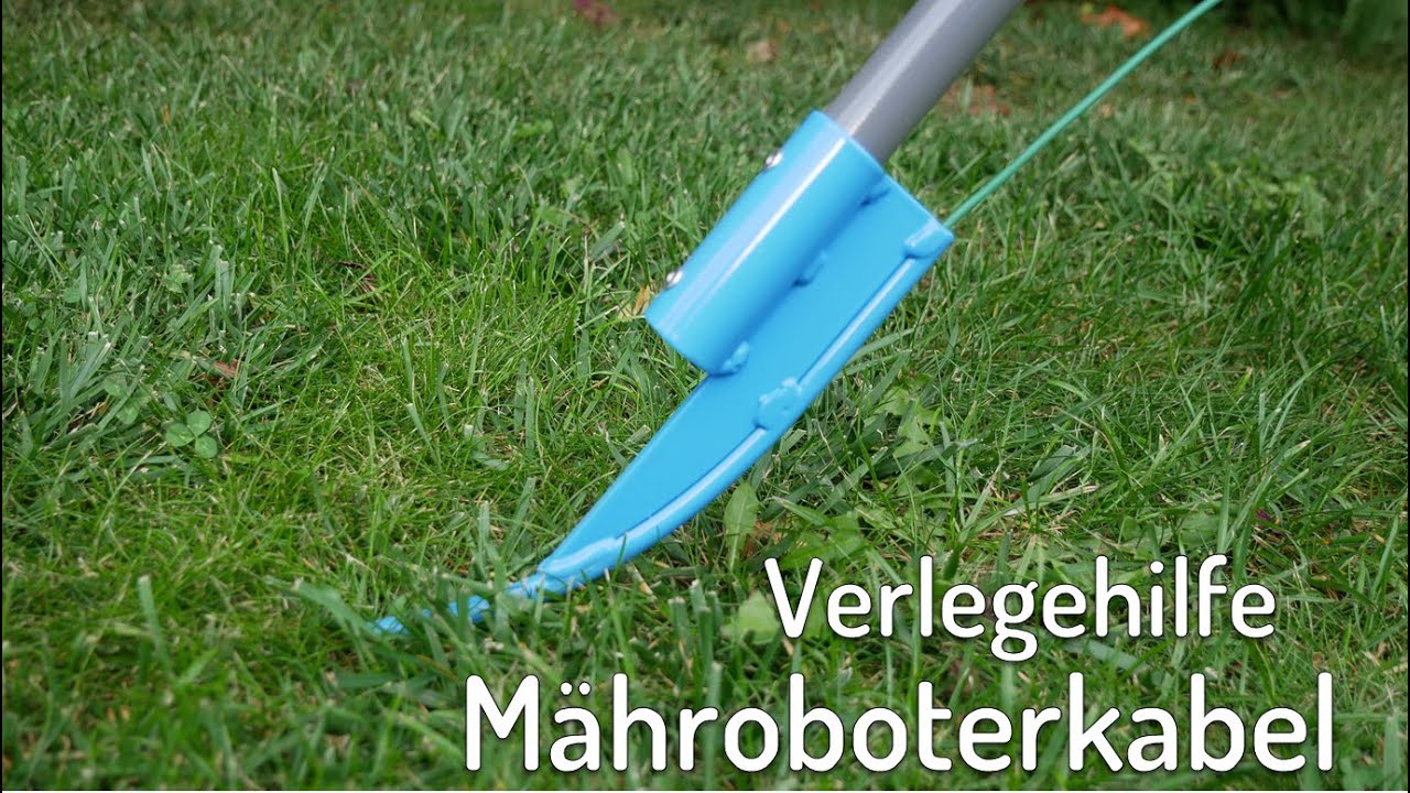 Begrenzungsdraht Mähroboter Verlegehilfe | Kabelblitz | Komfortversion