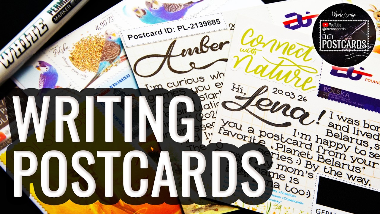 Let&rsquo;s Send POSTCROSSING Postcards! | #44 | Welcome! | Writing & Decorating