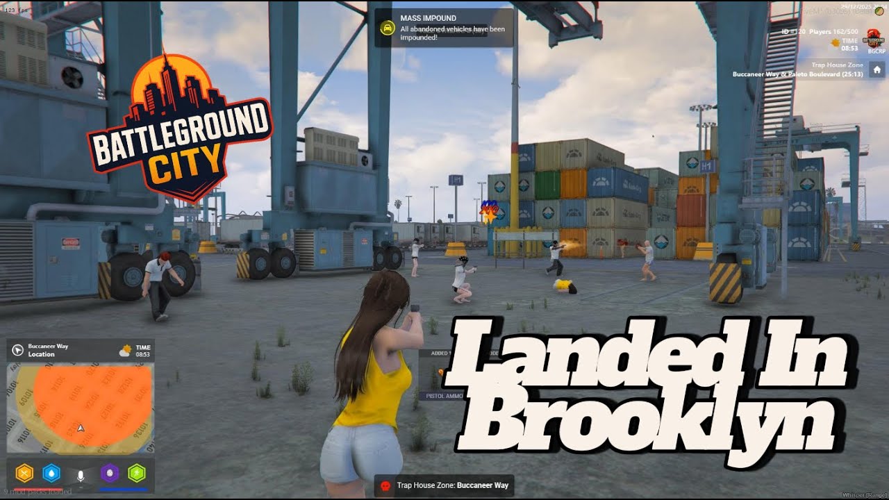 LANDED IN?