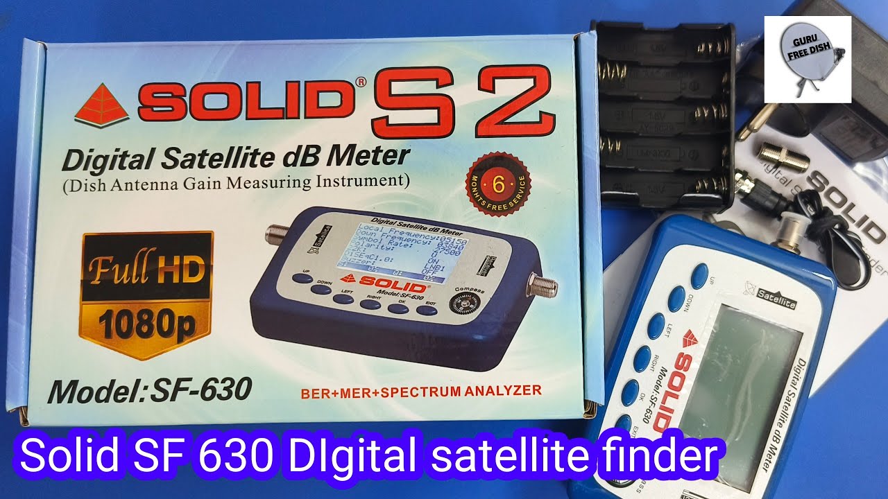 Solid SF 630 digital satellite db meter | solid satellite finder| satellite finder| @GuruFreeDish