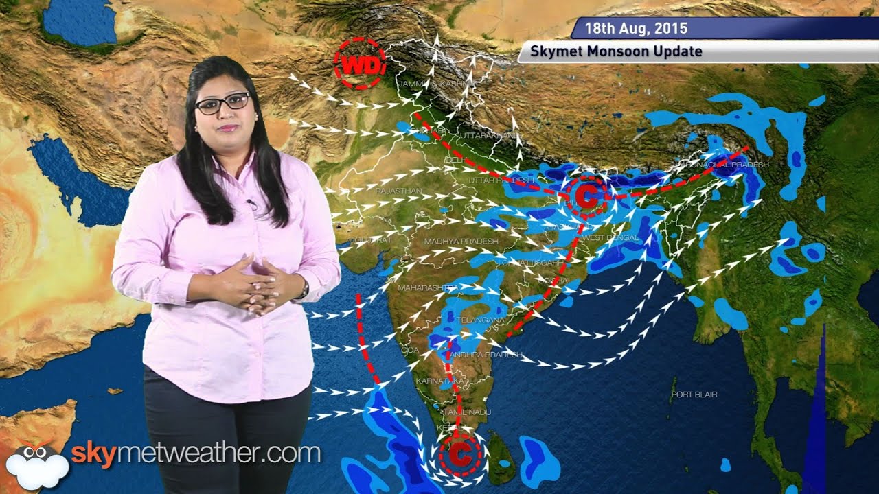 18 August, 2015 Monsoon Updates - Skymet Weather