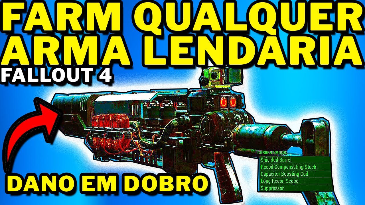 FALLOUT 4 - O MELHOR FARMING DE LENDARIAS DO JOGO - PEGUE QUALQUER LENDARIA Q VC QUISER FACIL!!!!