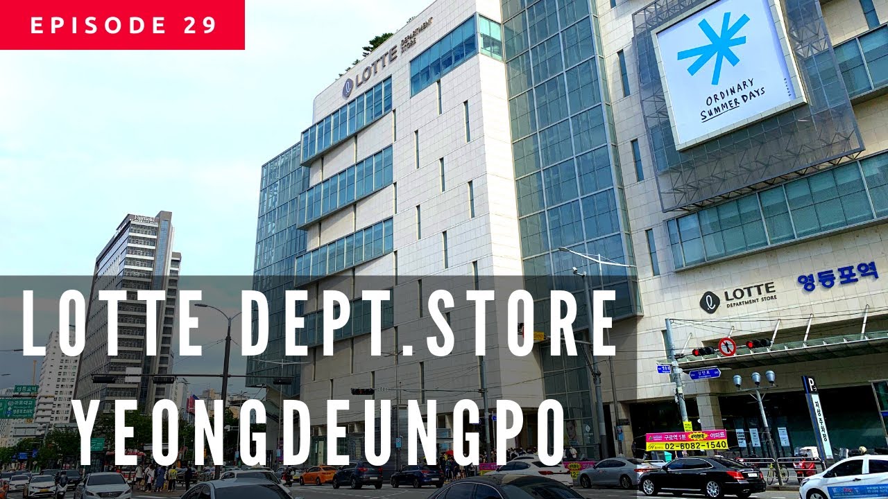 Lotte Department Store Yeongdeungpo, Seoul, Korea (롯데백화점 영등포구) Walking Tour - Weekend Traffic
