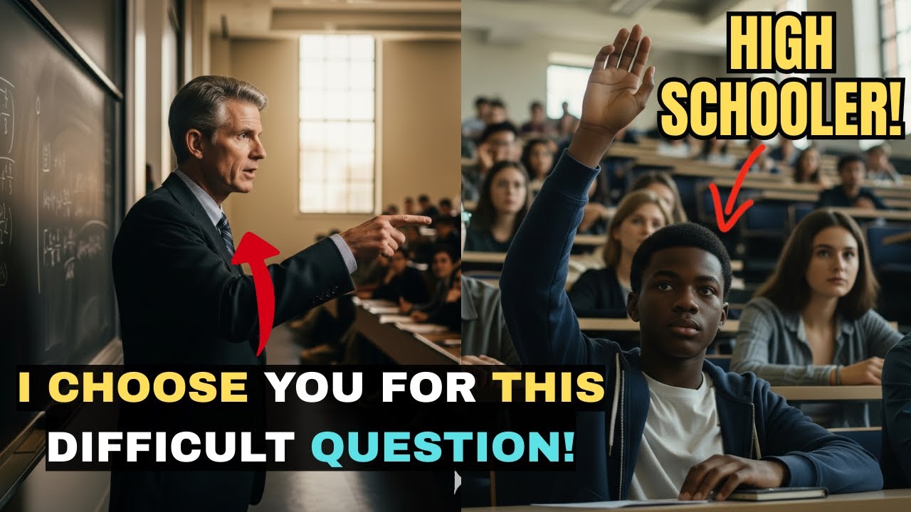 University Professor Asks Tough Math Question, High Schooler Answers - Shocks All!
