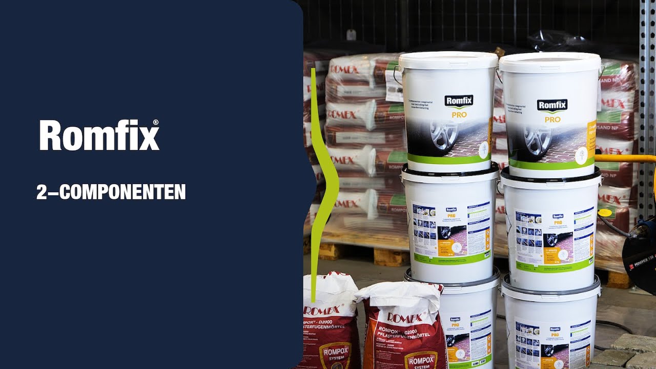 Romfix® 2-componenten voegmortel instructievideo