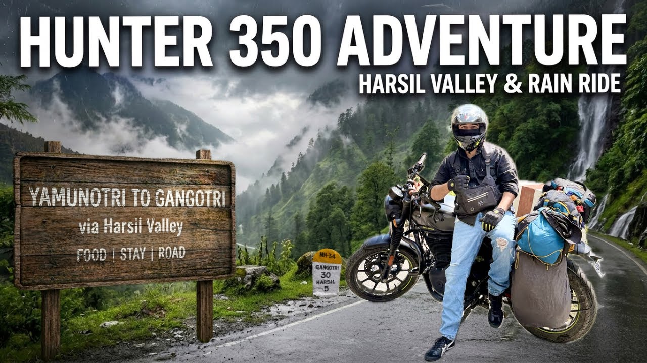 Yamunotri To Gangotri Ride By Hunter-350 Via Harsil Valley | Current Road Conditions | Ep-03 ⛰️