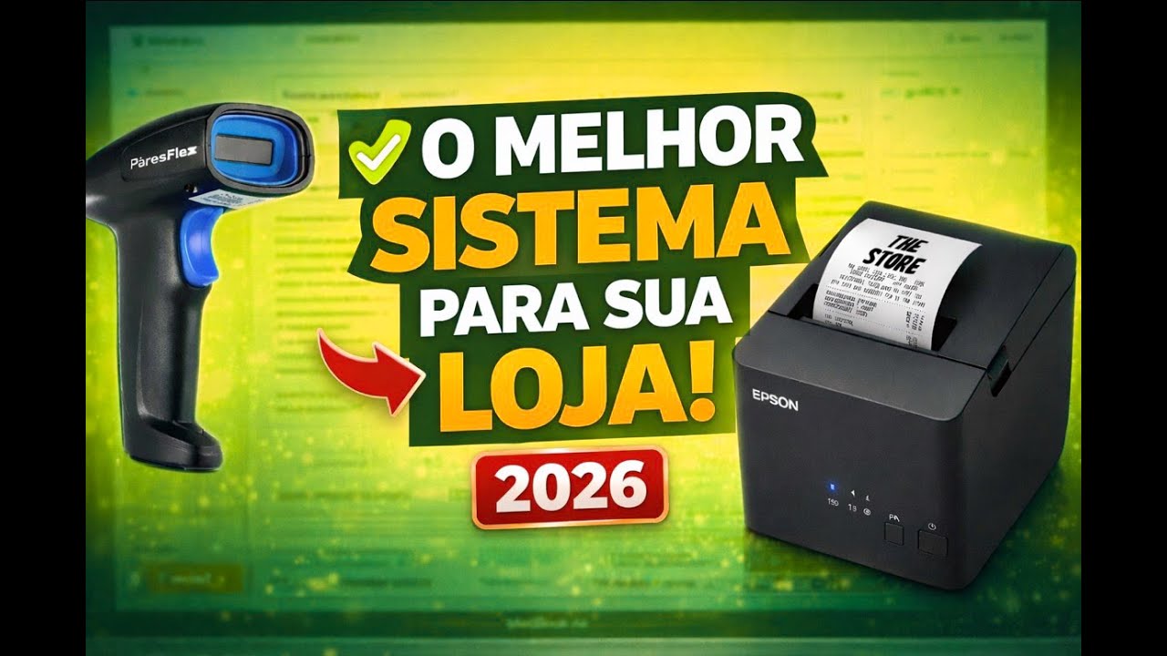 Sistema para Pequenos Comércios em 2026 | Controle Estoque, Vendas e Caixa Fácil