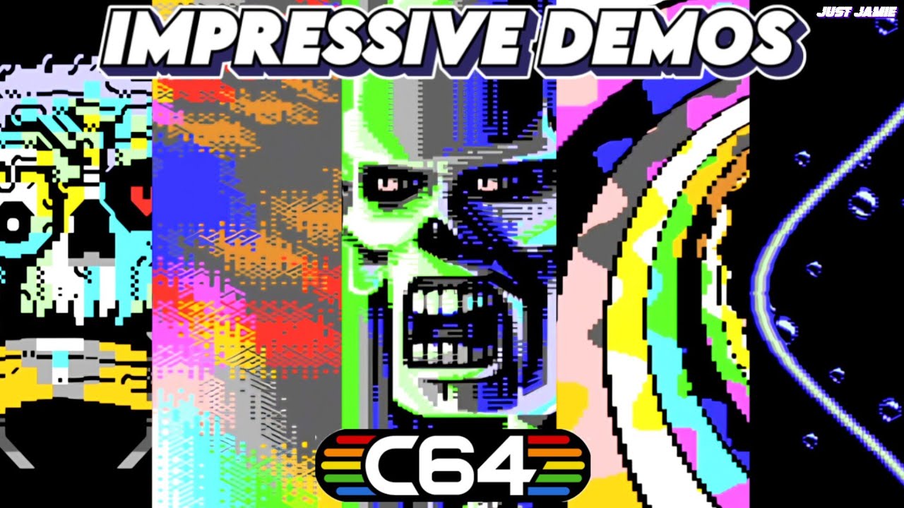 Top 10 Best C64 Demos (Time Stamps/Links) &lrm;#commodore64 #c64 #c64games