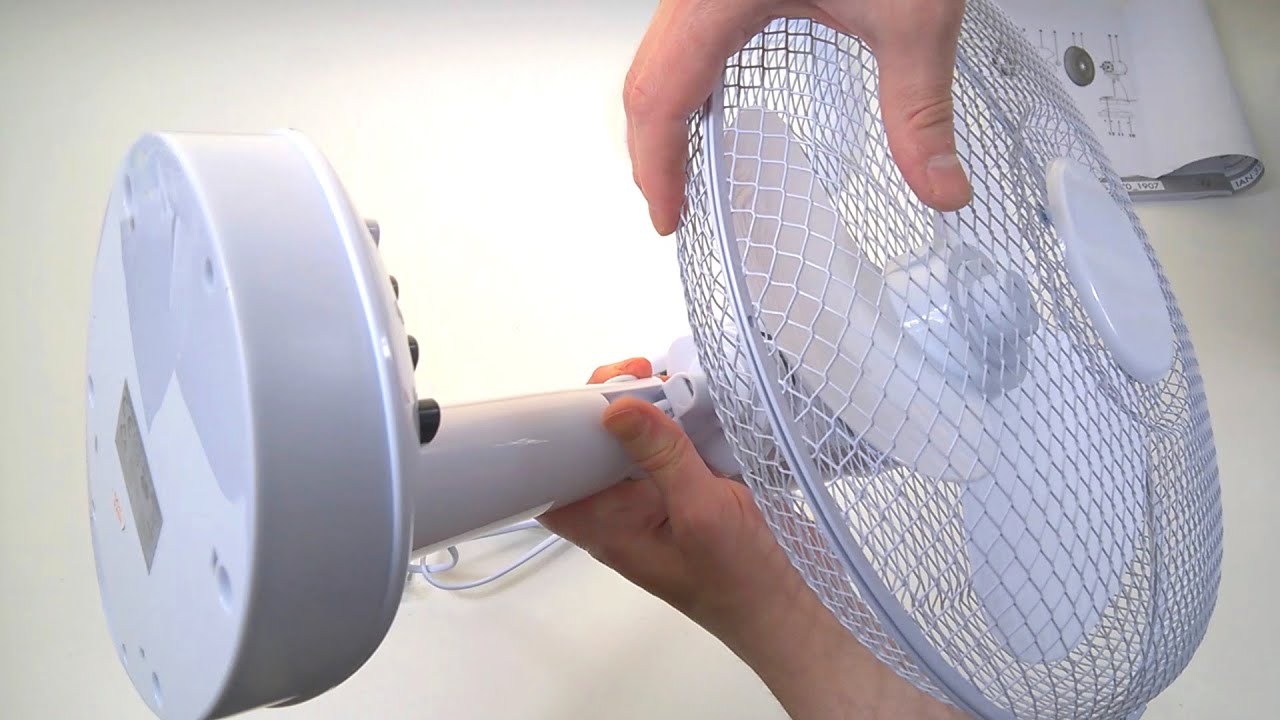 SilverCrest Lidl desk fan 30cm tischventilator STV 30 A1 unboxing wentylator biurkowy