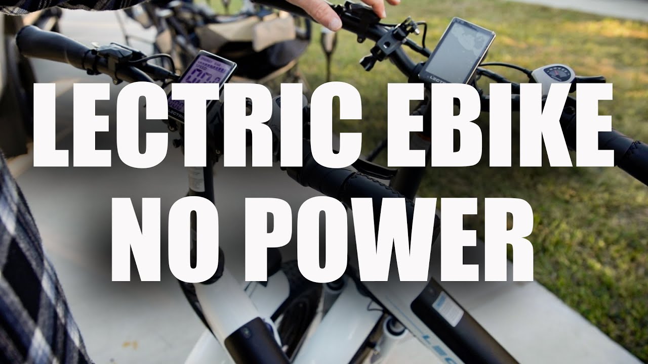 How to Fix Your Electric Bike Without Power | Lectric E bike 