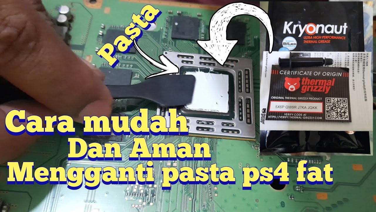 Mengganti pasta ps4 fat|| dijamin aman dan mudah