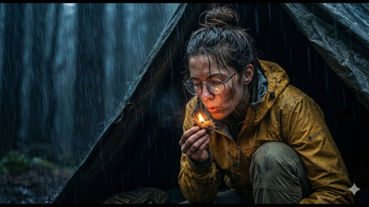 SOLO CAMPING in Torrential Rain Storm ⛈️ (I Almost Quit)