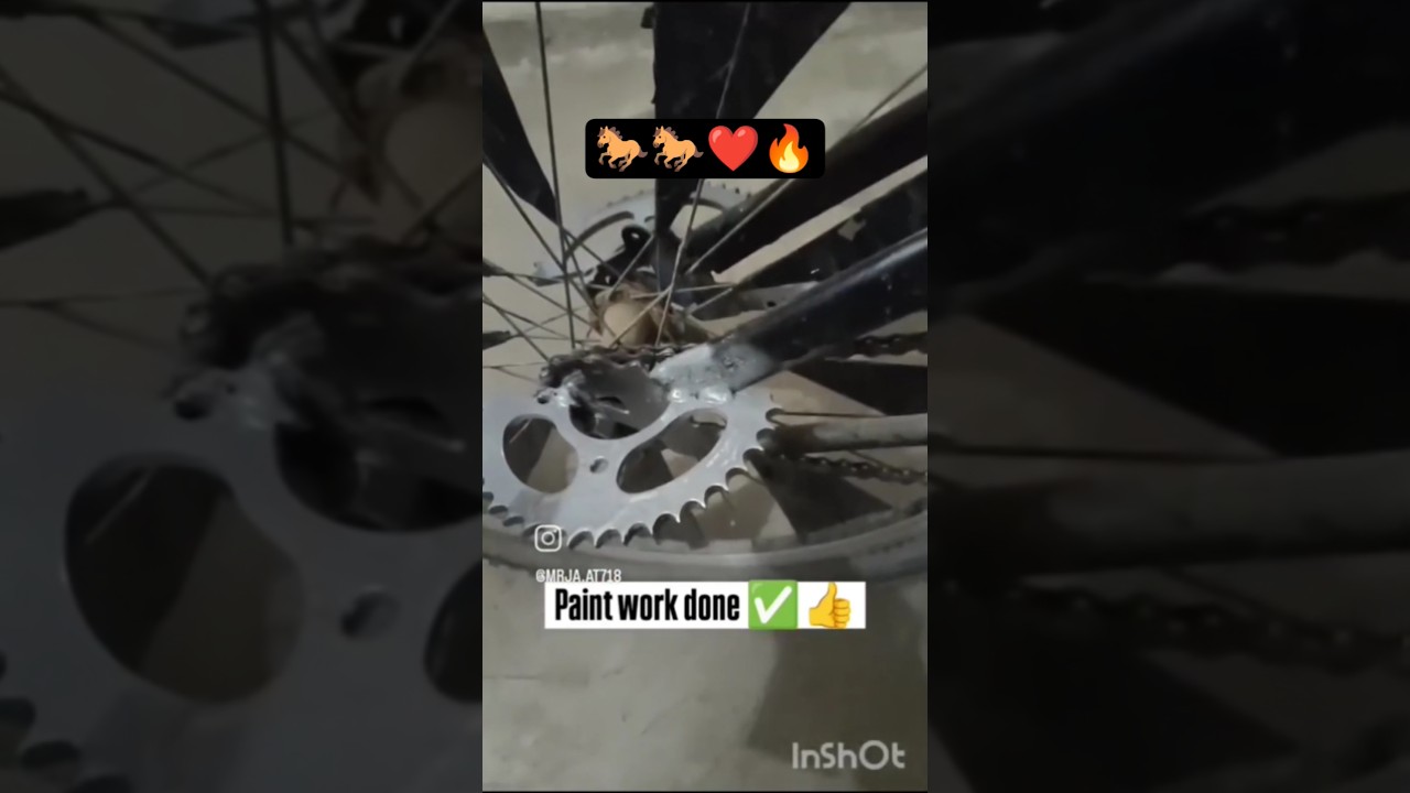 Aaj Maine Meri Cycle Ke Foot Rest Par Zabardast Paint Work Kiya 🐎🔥