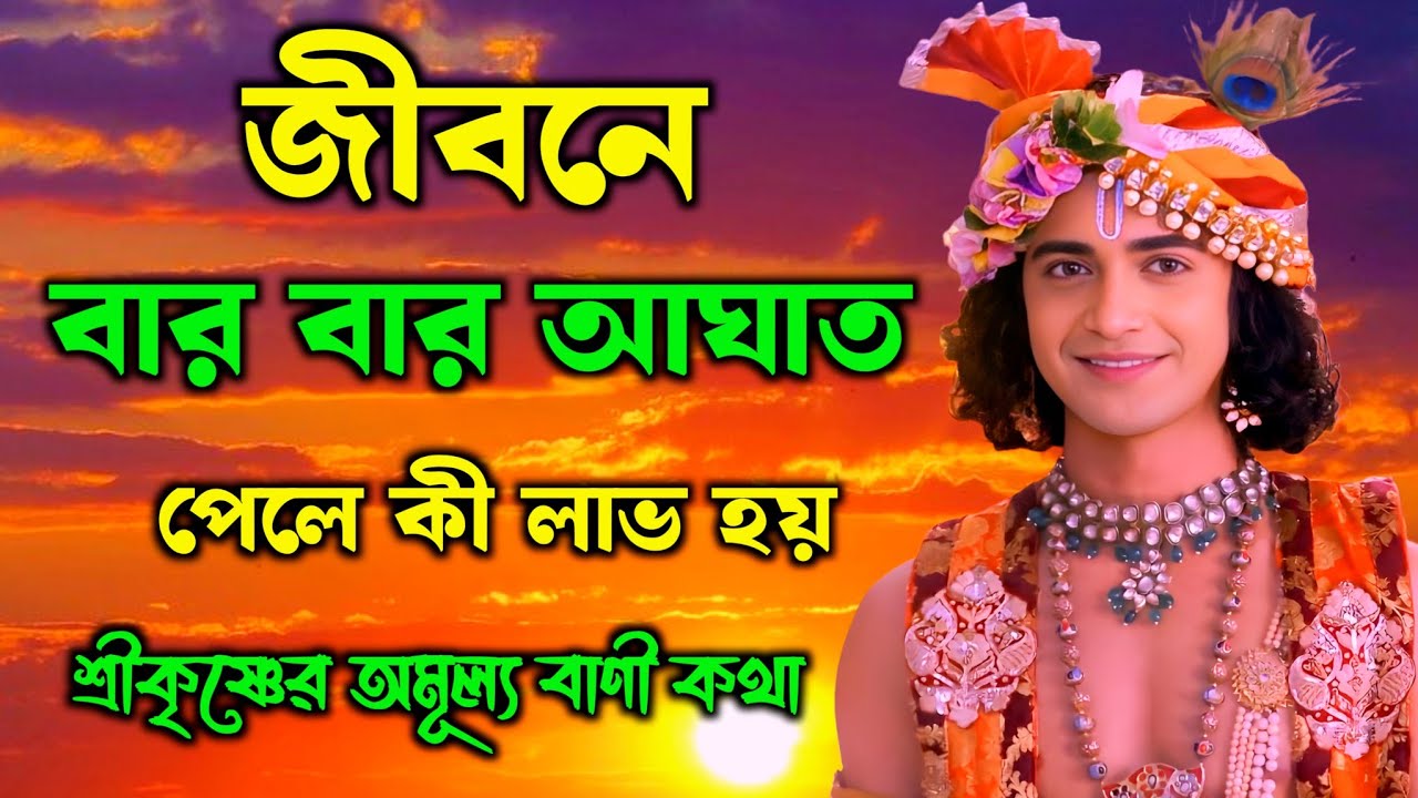 জীবনে বার বার আঘাত পেলে কী হয় | শ্রীকৃষ্ণের অমূল্য বাণী কথা | Gita Sri Krishna Bani 