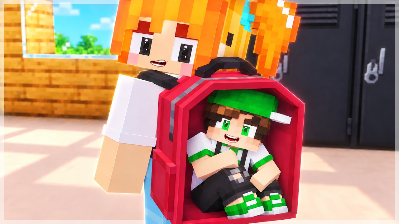 GİZLİCE MİNE&rsquo;NİN OKUL &Ccedil;ANTASINDA YAŞADIM! - Minecraft