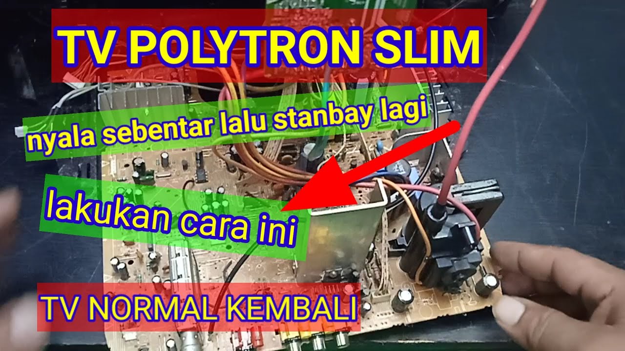 CARA MELUMPUHKAN PROTEK TV POLYTRON SLIM
